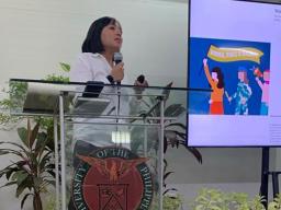 Maria presented her work at the University of the Philippines Tacloban